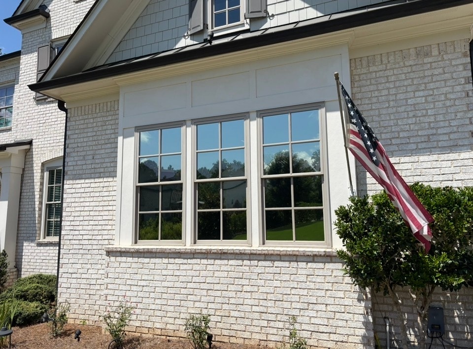 Tuxedo Park Atlanta home with Sungate window tinting installed — garage after