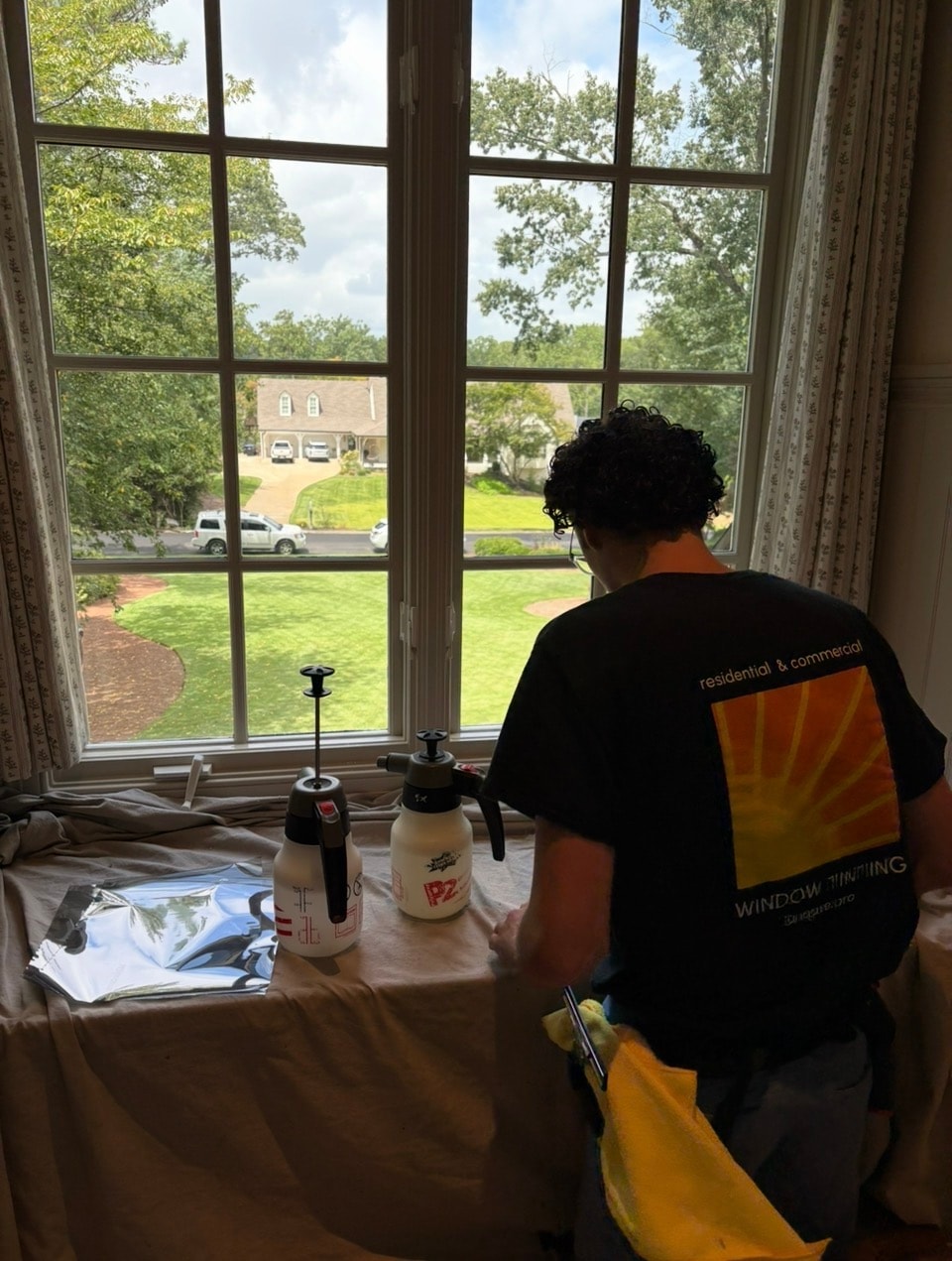Hüper Optik Select Sech installed at Park View subdivision in Kennesaw GA by Sungate — fade protection for fine art